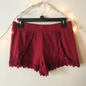 Lace Trimmed Shorts